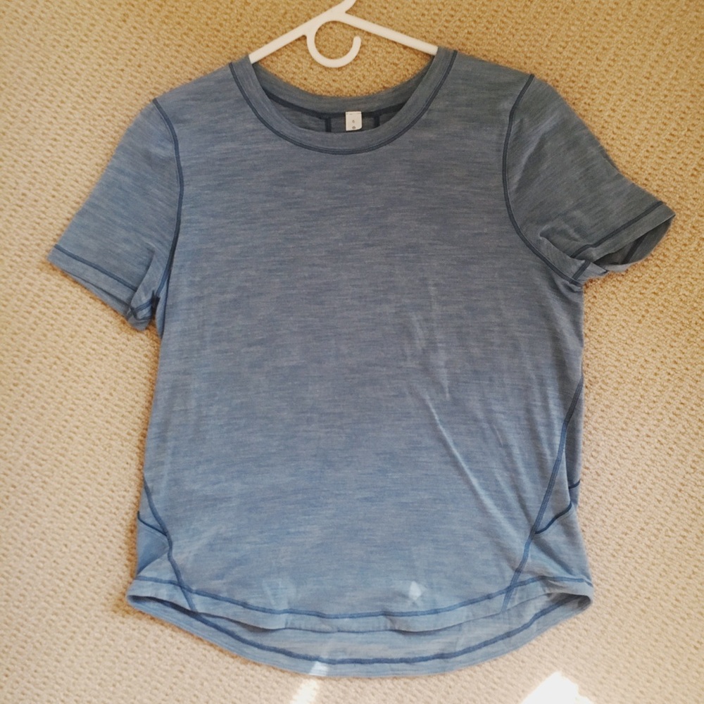 Lululemon Light Blue Cotton Top